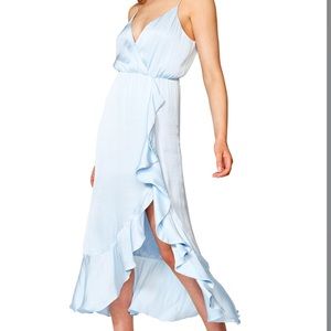 Bardot dust blue dress